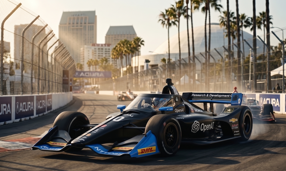 Alex Palou Chip Ganassi Racing No. 10 IndyCar winning the 2026 Acura Grand Prix of Long Beach