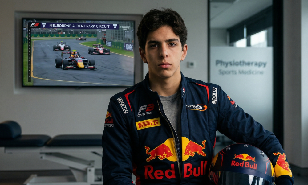 Ernesto Rivera Campos Racing F3 2026 physiotherapy recovery Melbourne