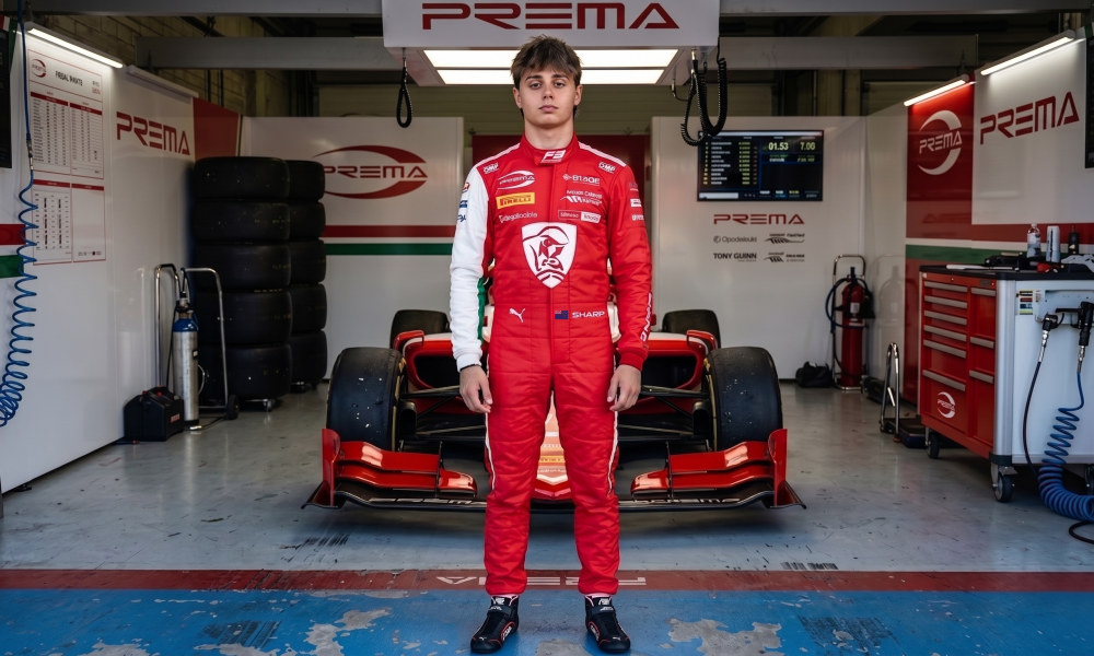 Louis Sharp PREMA Racing Formula 3 driver 2026 New Zealand British racer