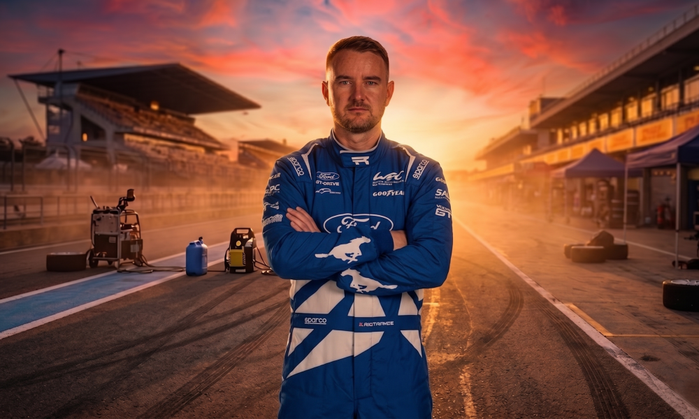 Eric Powell Proton Competition Ford Racing WEC 2026 number 77 Ford Mustang GT3 endurance driver