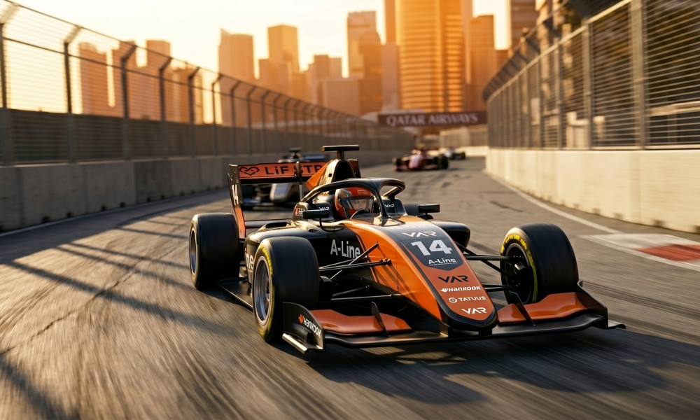 Hiyu Yamakoshi Van Amersfoort Racing Formula 3 car on track 2026