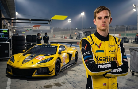 Jonny Edgar TF Sport Corvette WEC 2026 British endurance racing driver portrait
