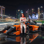 Lisa Billard ART Grand Prix F1 Academy car racing under night lights 2026
