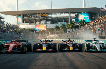Miami Grand Prix pole position history Leclerc Perez Verstappen Antonelli F1 2022 2023 2024 2025