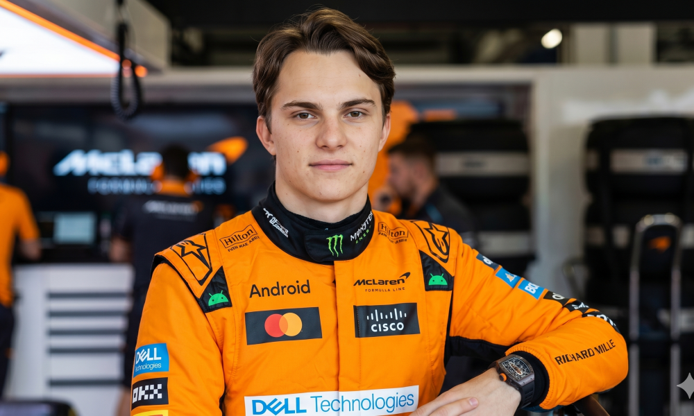 Oscar Piastri McLaren F1 driver 2026 season papaya orange suit cockpit