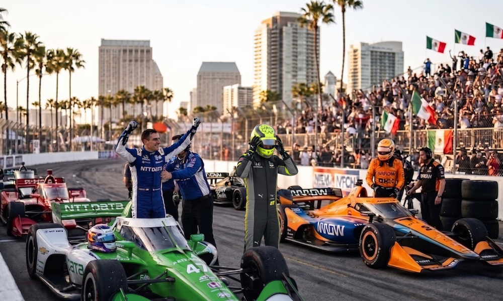 Alex Palou Chip Ganassi Racing IndyCar Long Beach 2026 championship lead analysis Push to Pass investigation