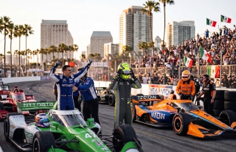 Alex Palou Chip Ganassi Racing IndyCar Long Beach 2026 championship lead analysis Push to Pass investigation