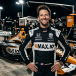 Text: Romain Grosjean Dale Coyne Racing IndyCar 2026 French racing driver portrait