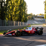 Ferrari SF-26 Monza filming day April 22 2026 Hamilton Leclerc Macarena Wing Miami update straight line speed