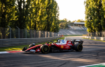 Ferrari SF-26 Monza filming day April 22 2026 Hamilton Leclerc Macarena Wing Miami update straight line speed