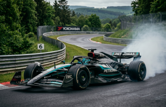 George Russell Mercedes F1 2026 Nurburgring Pirelli test race starts problem simulator behind scenes