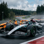 Mercedes McLaren Pirelli tyre test Nurburgring 2026 Antonelli Norris Russell Piastri F1 April break Germany