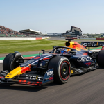 Red Bull Racing RB22 filming day Silverstone upgraded sidepods rear wing April 2026