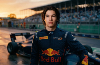 Nikola Tsolov Campos Racing F3 suit at Albert Park Circuit