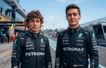 2026 Canadian Grand Prix FP1 results Kimi Antonelli Mercedes fastest Circuit Gilles Villeneuve Montreal groundhog red flag