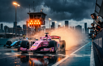 Gabriele Mini MP Motorsport Formula 2 Feature Race winner Miami 2026 wet conditions storm