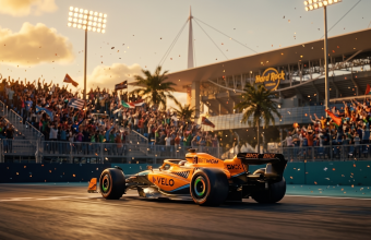 Lando Norris McLaren MCL40 claims Sprint Qualifying pole position at 2026 Miami Grand Prix Miami International Autodrome