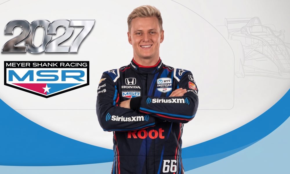 Meyer Shank Racing driver in the new number 66 suit for the 2027 IndyCar season