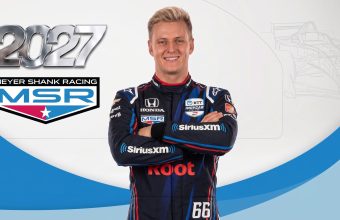 Meyer Shank Racing driver in the new number 66 suit for the 2027 IndyCar season